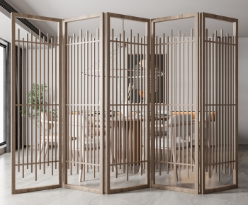 New Chinese Style Wooden Screen Partition-ID:884752045