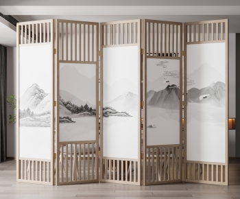 New Chinese Style Wooden Screen Partition-ID:980209119