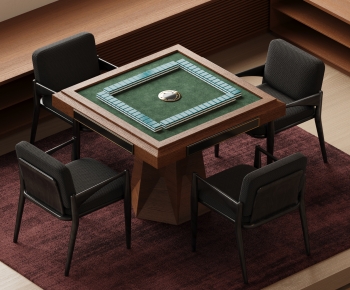 Modern Mahjong Tables And Chairs-ID:907835016