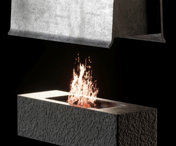 Modern Fireplace-ID:646820078