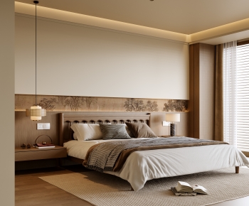 New Chinese Style Bedroom-ID:415391922