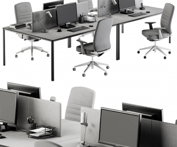 Modern Office Desk And Chair-ID:283001902