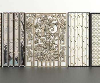 Modern Metal Screen Partition-ID:425276046