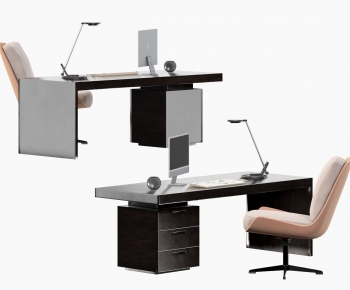 Modern Office Desk And Chair-ID:583717116