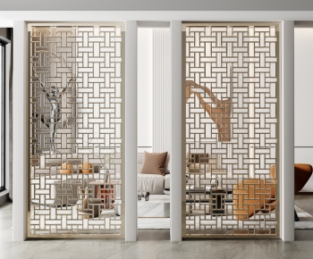 Modern Metal Screen Partition-ID:676896104