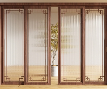 New Chinese Style Sliding Door-ID:433070907