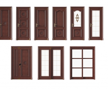 New Chinese Style Single Door-ID:297569045