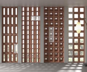 Modern Cement Brick Screen Partition-ID:549377927