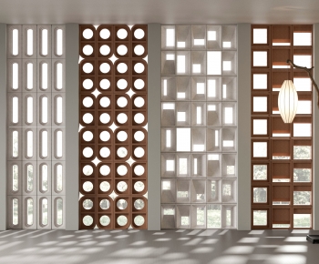 Modern Cement Brick Screen Partition-ID:323929074