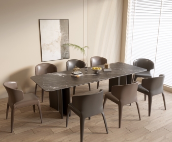 Modern Dining Table And Chairs-ID:759011988