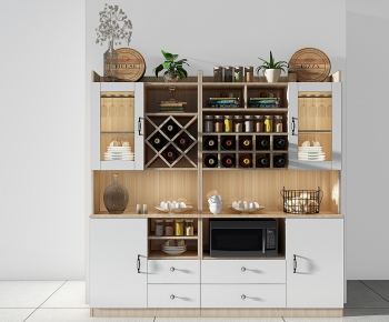 Nordic Style Wine Cabinet-ID:698658948