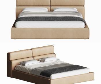 Modern Double Bed-ID:672864912