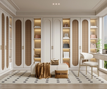 French Style Clothes Storage Area-ID:570904025