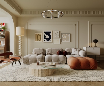 French Style A Living Room-ID:446331028