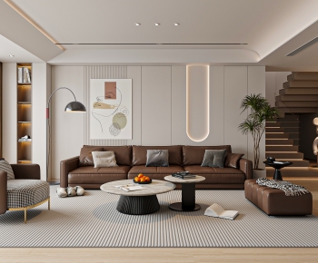 Modern A Living Room-ID:448815115