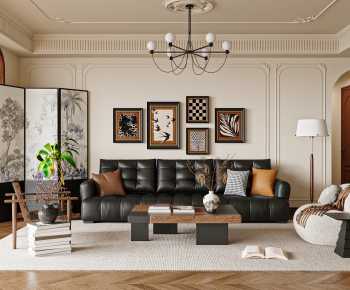 French Style A Living Room-ID:867800951