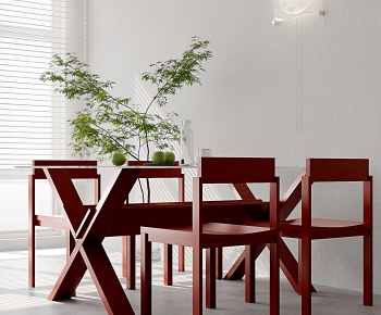 Modern Dining Table And Chairs-ID:122967961