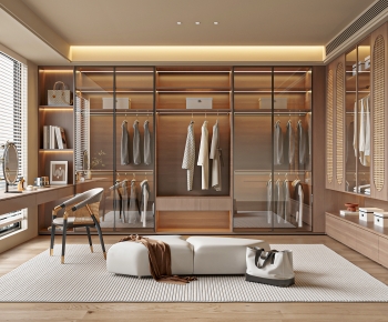 Modern Clothes Storage Area-ID:681009056