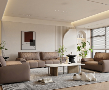 Modern A Living Room-ID:691471197