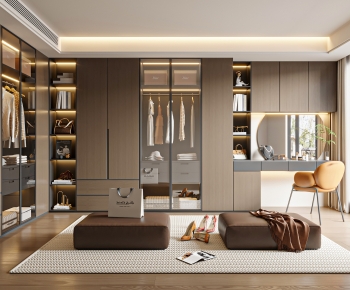 Modern Clothes Storage Area-ID:286329038