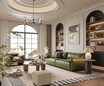 French Style A Living Room-ID:172132972