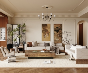 French Style A Living Room-ID:805847887