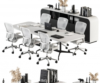 Modern Office Desk And Chair-ID:934175974