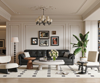 French Style A Living Room-ID:551769028