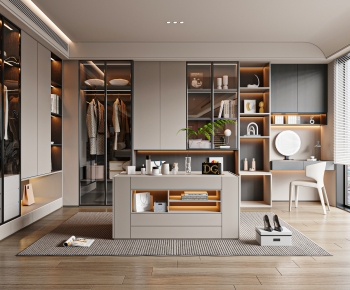 Modern Clothes Storage Area-ID:503592978