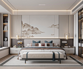 New Chinese Style Bedroom-ID:815350067