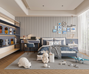 Modern Boy's Room And Son's Room-ID:646913059