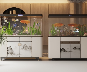 New Chinese Style Fish Tank-ID:954637057