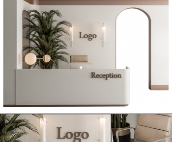 Modern Reception Desk-ID:673991928