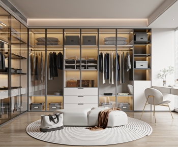 Modern Clothes Storage Area-ID:152971981