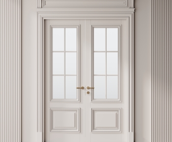 Simple European Style Double Door-ID:140397073