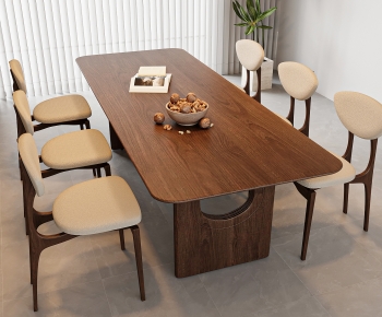 Modern Dining Table And Chairs-ID:780788908