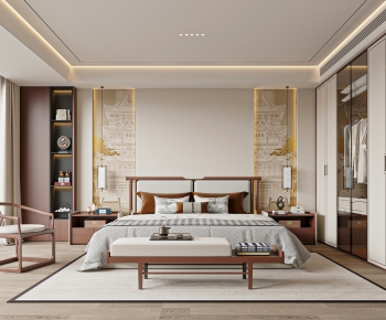 New Chinese Style Bedroom-ID:809240105