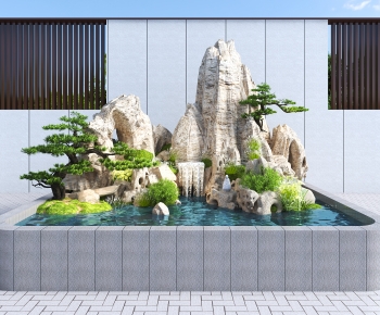 Modern Rockery Waterscape-ID:795056107