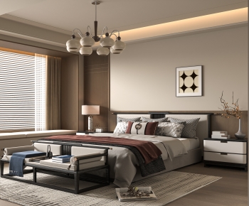 New Chinese Style Bedroom-ID:609426022