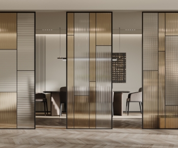 Modern Glass Screen Partition-ID:183444022