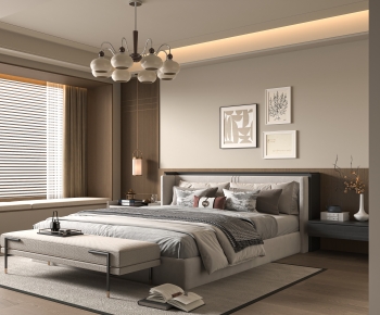 New Chinese Style Bedroom-ID:607480058