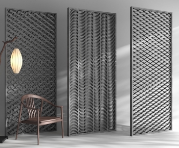 New Chinese Style Cement Brick Screen Partition-ID:455168963