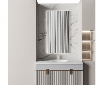 Modern Bathroom Cabinet-ID:155738121