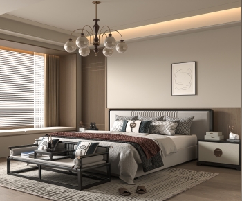 New Chinese Style Bedroom-ID:330593116