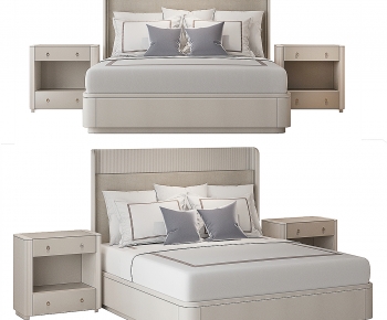 Modern Double Bed-ID:915830192