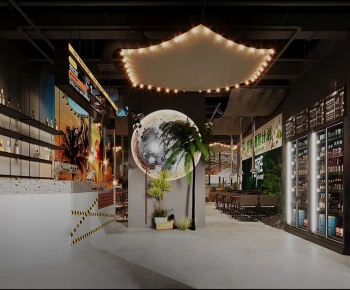 Modern Barbecue Restaurant-ID:781380897