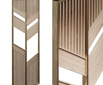 Modern Wooden Screen Partition-ID:480463035