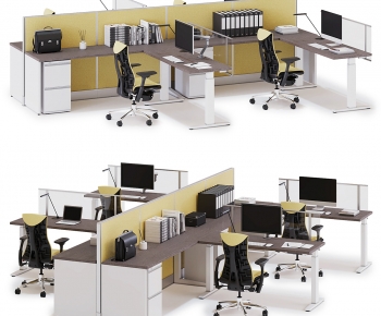 Modern Office Desk And Chair-ID:374397996