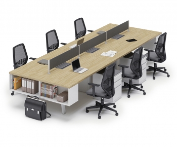 Modern Office Desk And Chair-ID:688381913