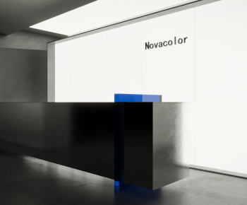 Modern Office Reception Desk-ID:758661037